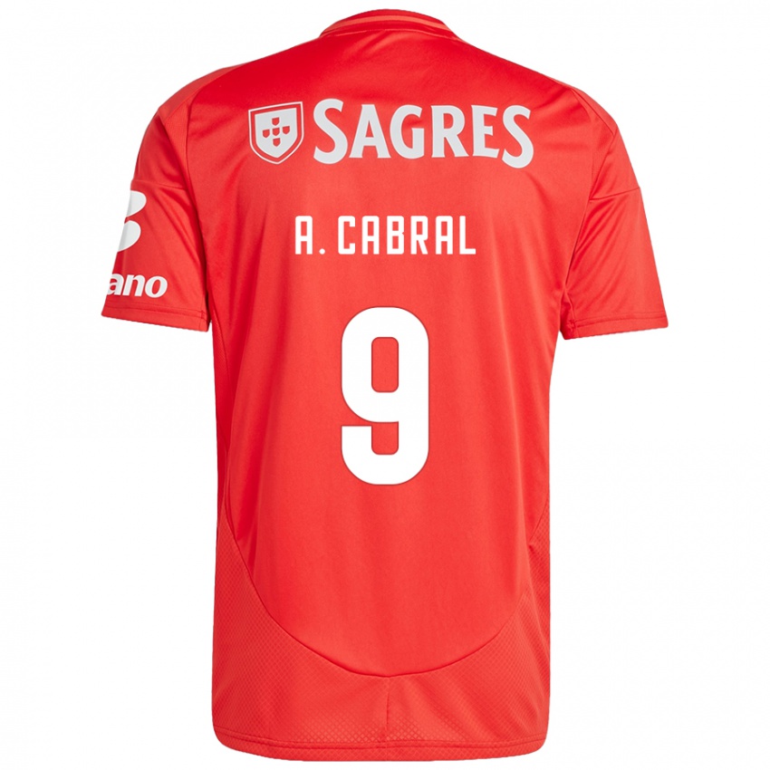 Kinder Arthur Cabral #9 Rot Weiß Heimtrikot Trikot 2024/25 T-Shirt Österreich