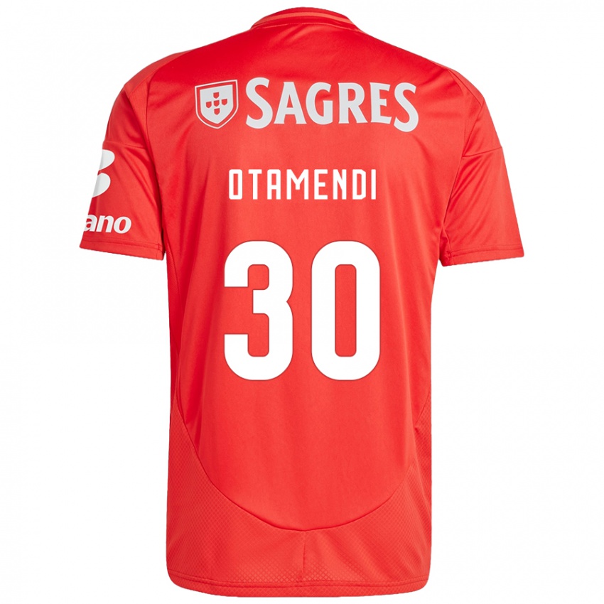 Kinder Nicolás Otamendi #30 Rot Weiß Heimtrikot Trikot 2024/25 T-Shirt Österreich