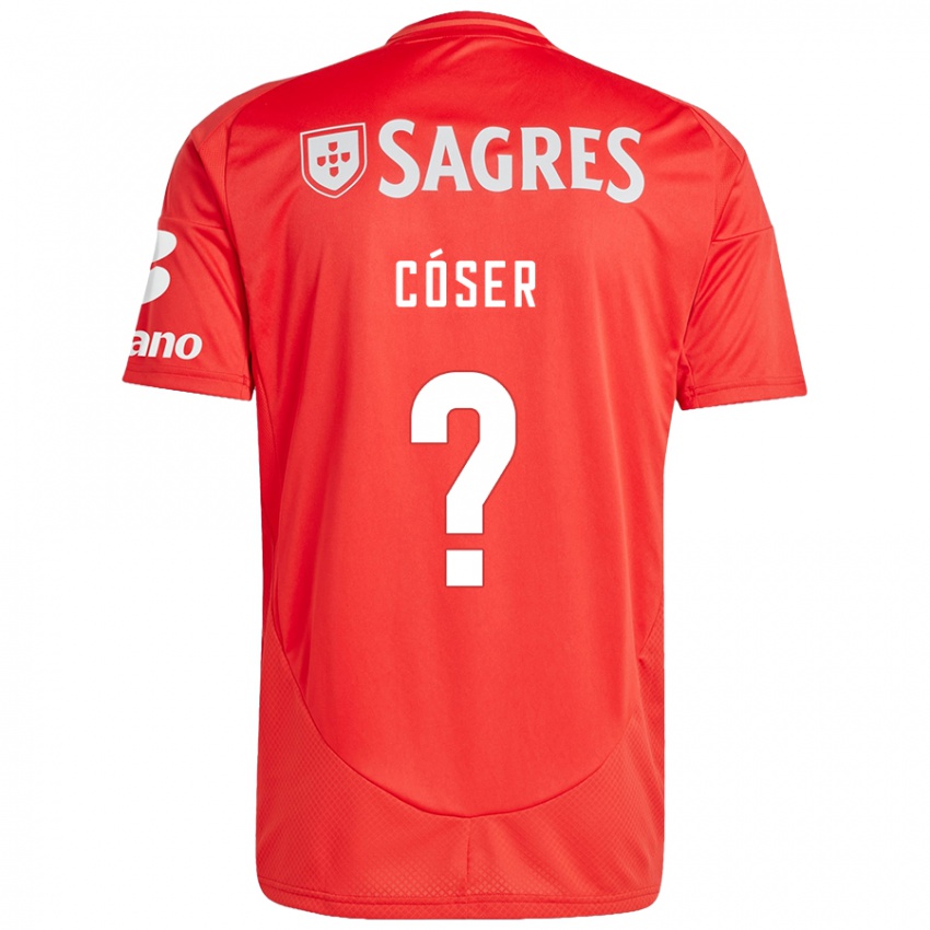 Kinder Tiago Cóser #0 Rot Weiß Heimtrikot Trikot 2024/25 T-Shirt Österreich