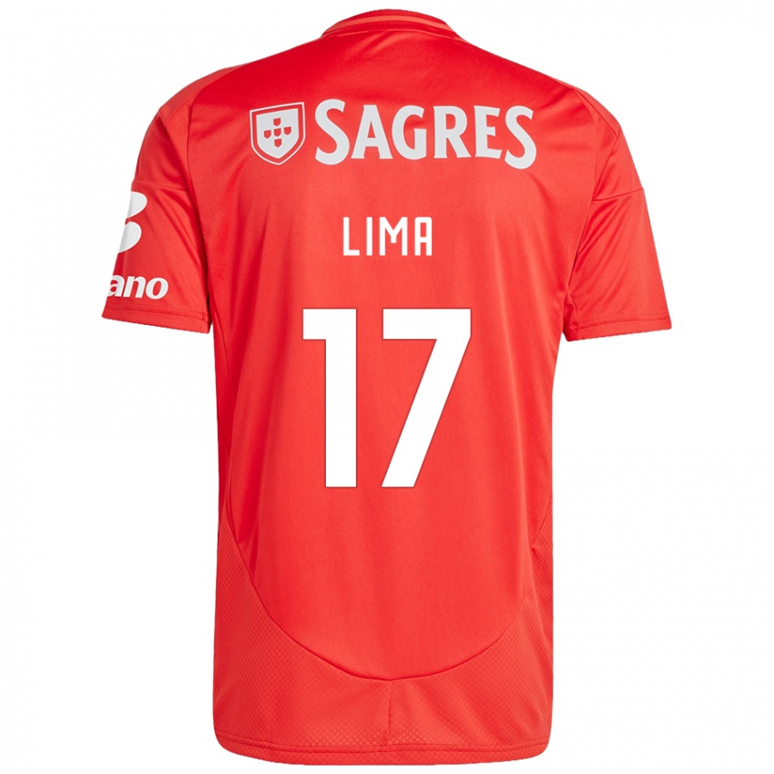 Kinder Ivan Lima #17 Rot Weiß Heimtrikot Trikot 2024/25 T-Shirt Österreich