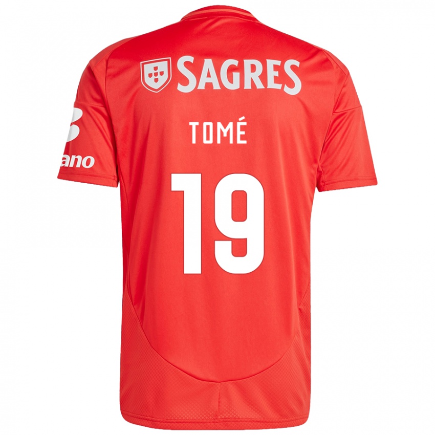 Kinder Olivio Tomé #19 Rot Weiß Heimtrikot Trikot 2024/25 T-Shirt Österreich