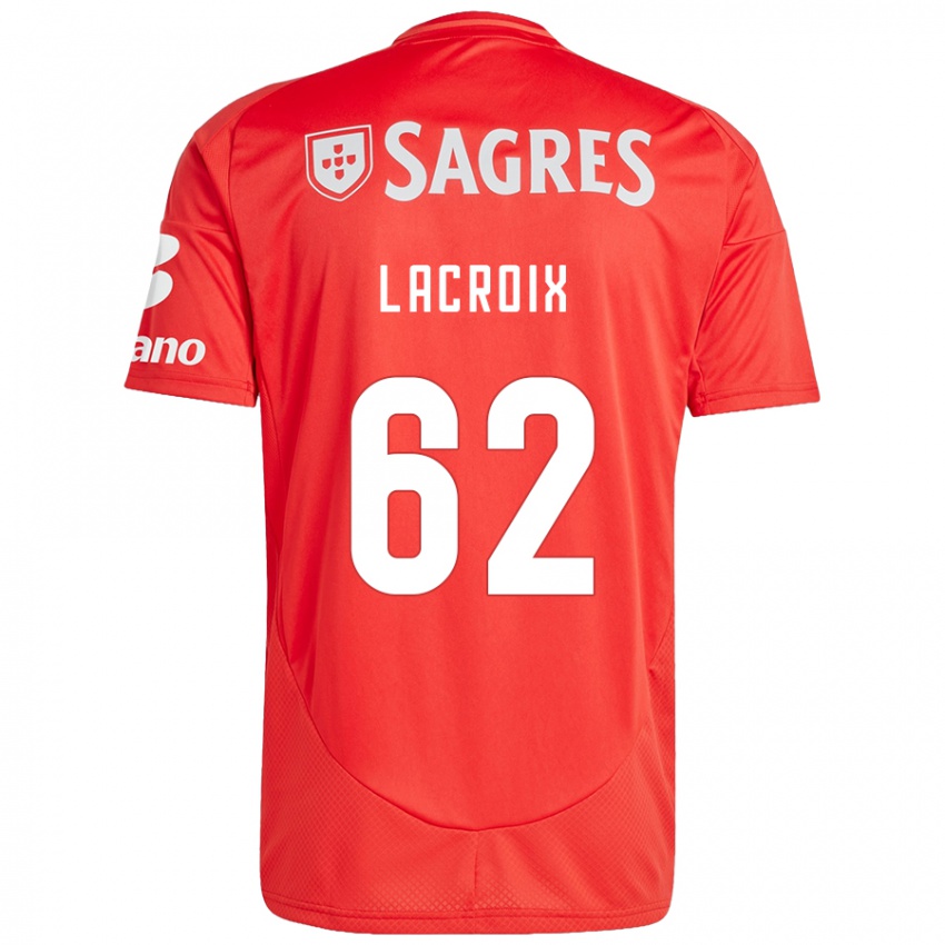 Kinder Lenny Lacroix #62 Rot Weiß Heimtrikot Trikot 2024/25 T-Shirt Österreich