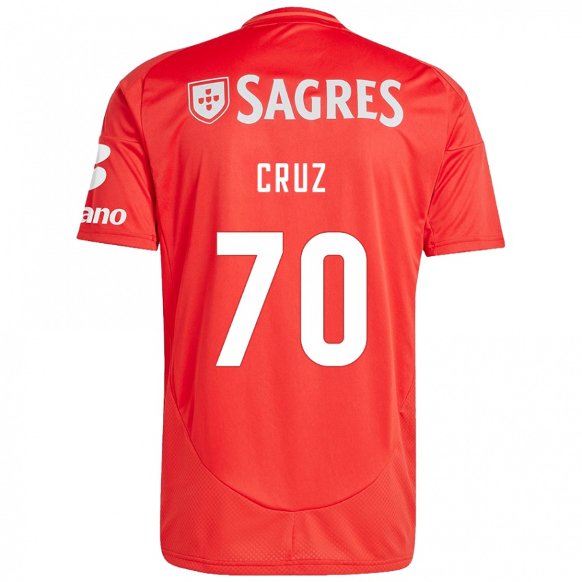 Kinder Filipe Cruz #70 Rot Weiß Heimtrikot Trikot 2024/25 T-Shirt Österreich