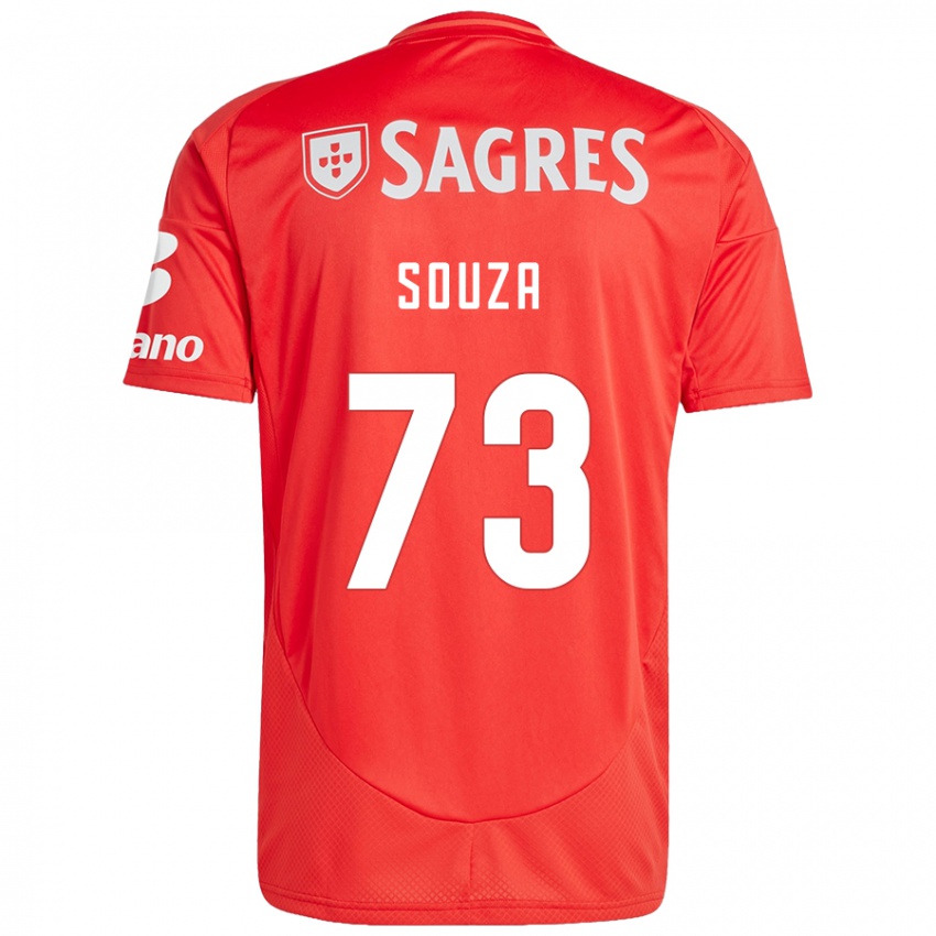 Kinder Beni Souza #73 Rot Weiß Heimtrikot Trikot 2024/25 T-Shirt Österreich