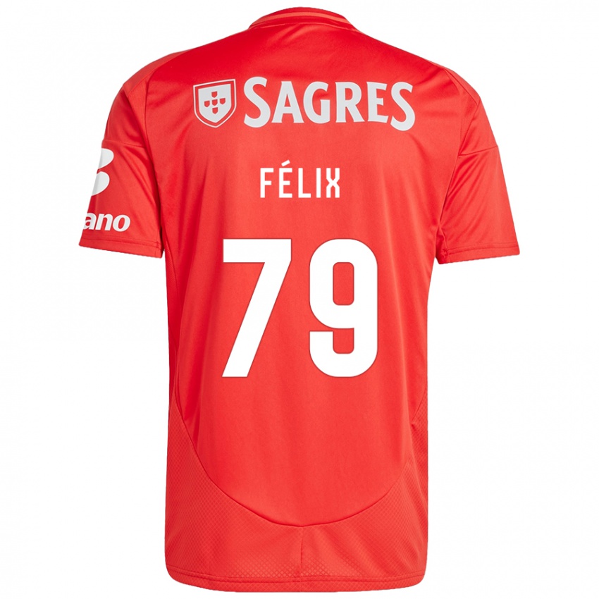 Kinder Hugo Félix #79 Rot Weiß Heimtrikot Trikot 2024/25 T-Shirt Österreich