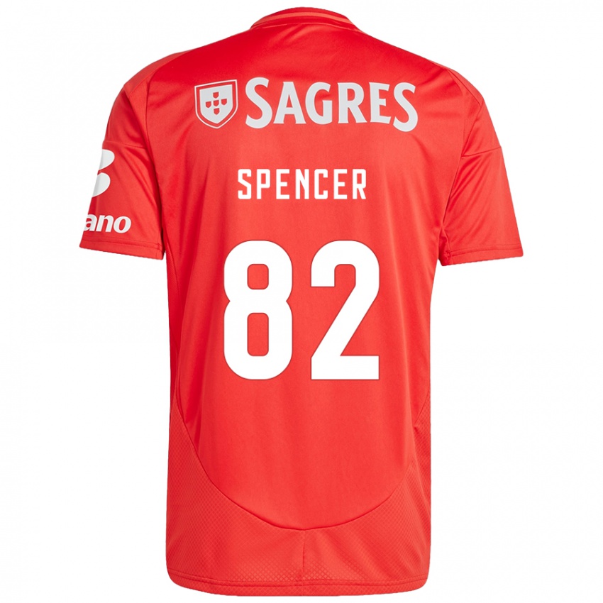 Kinder Diogo Spencer #82 Rot Weiß Heimtrikot Trikot 2024/25 T-Shirt Österreich