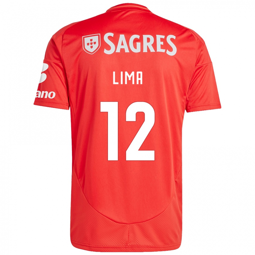 Kinder Thaís Lima #12 Rot Weiß Heimtrikot Trikot 2024/25 T-Shirt Österreich