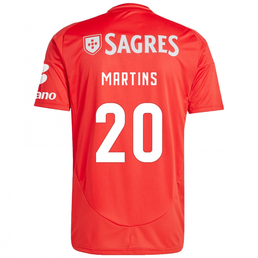 Kinder Lara Martins #20 Rot Weiß Heimtrikot Trikot 2024/25 T-Shirt Österreich