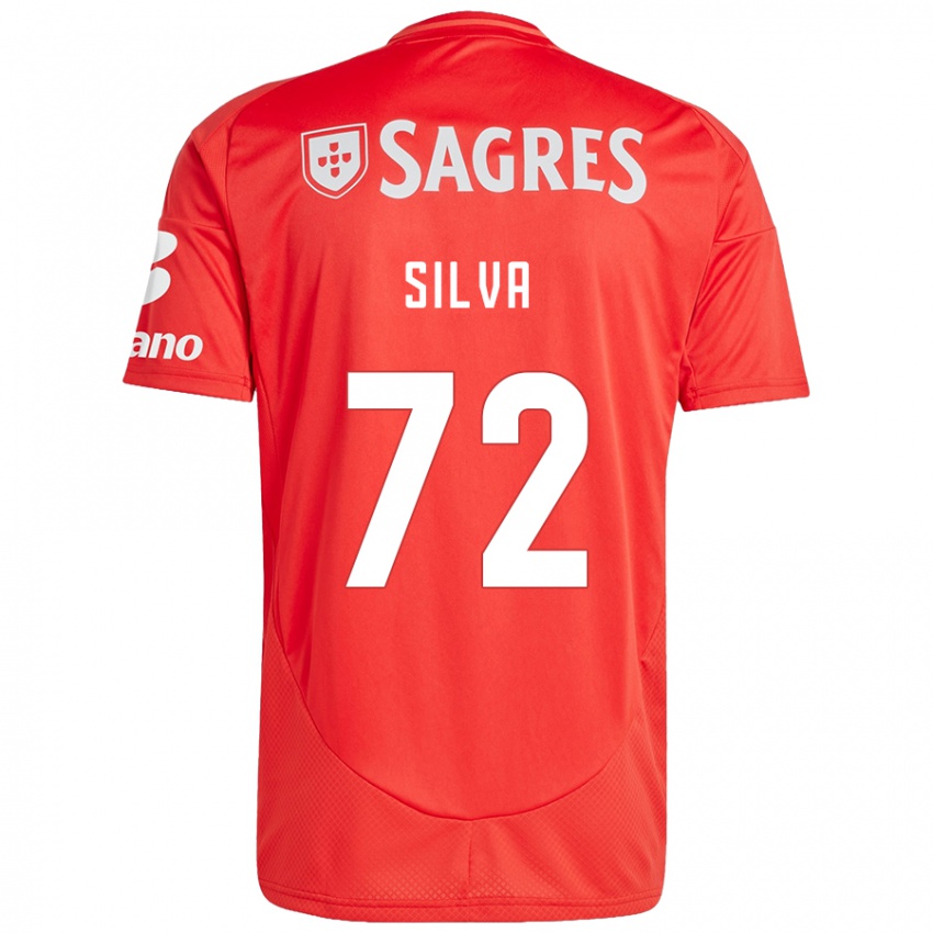 Kinder Matilde Silva #72 Rot Weiß Heimtrikot Trikot 2024/25 T-Shirt Österreich