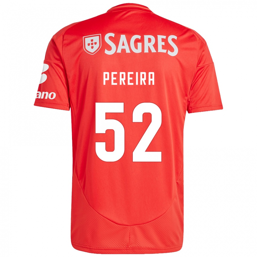 Kinder Henrique Pereira #52 Rot Weiß Heimtrikot Trikot 2024/25 T-Shirt Österreich