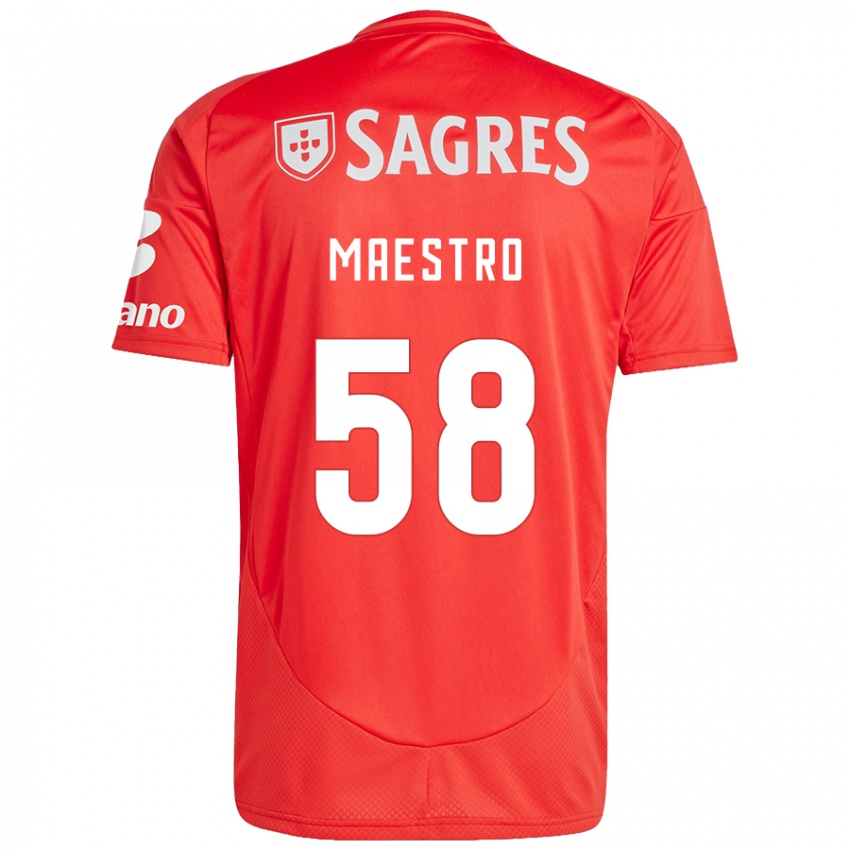 Kinder Maestro #58 Rot Weiß Heimtrikot Trikot 2024/25 T-Shirt Österreich