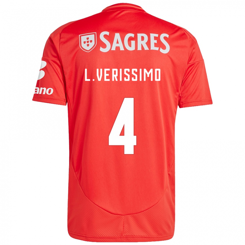 Kinder Lucas Verissimo #4 Rot Weiß Heimtrikot Trikot 2024/25 T-Shirt Österreich