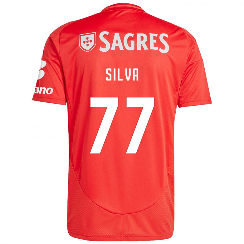 Kinder Jessica Silva #77 Rot Weiß Heimtrikot Trikot 2024/25 T-Shirt Österreich