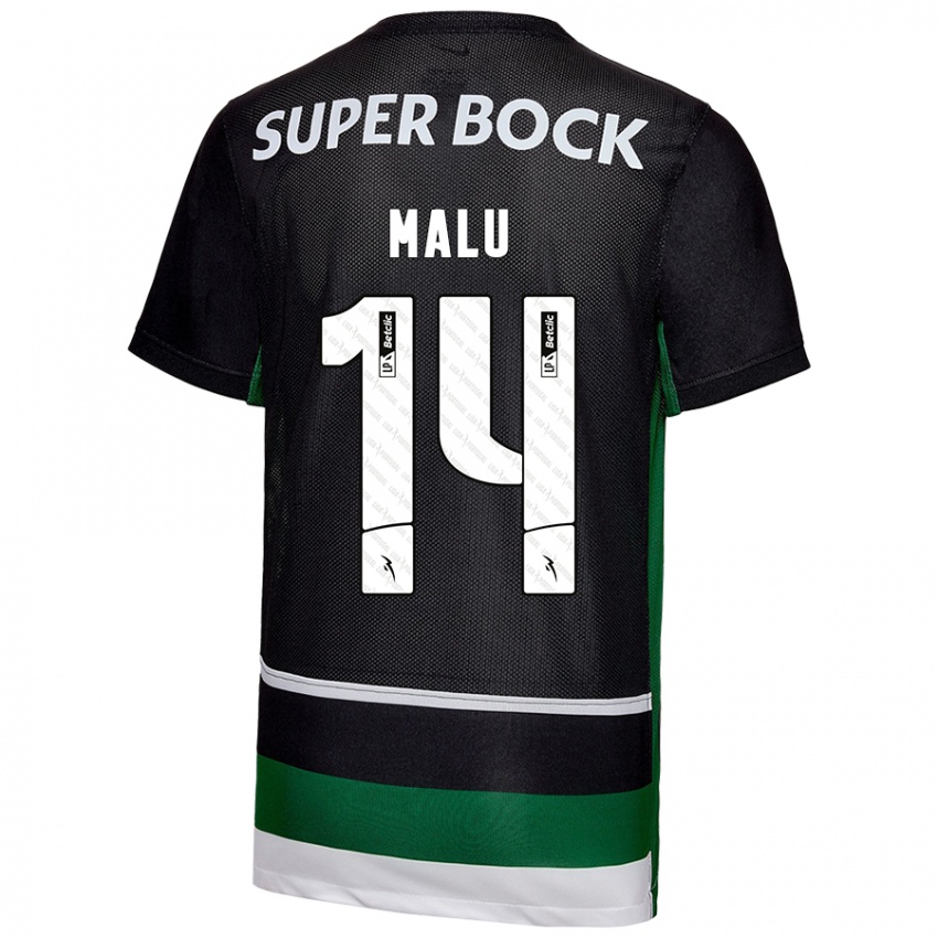 Kinder Malam Malu #14 Schwarz Weiß Grün Heimtrikot Trikot 2024/25 T-Shirt Österreich