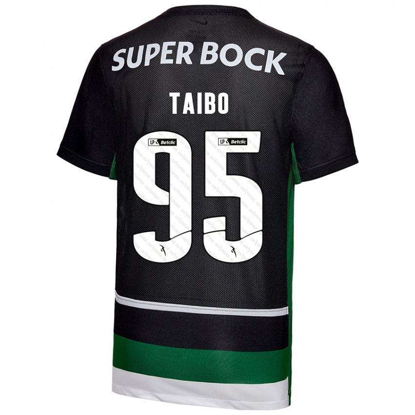 Kinder Lucas Taibo #95 Schwarz Weiß Grün Heimtrikot Trikot 2024/25 T-Shirt Österreich