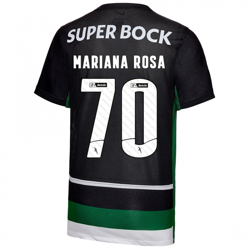 Kinder Mariana Silva Pinto Vilaça Da Rosa #70 Schwarz Weiß Grün Heimtrikot Trikot 2024/25 T-Shirt Österreich