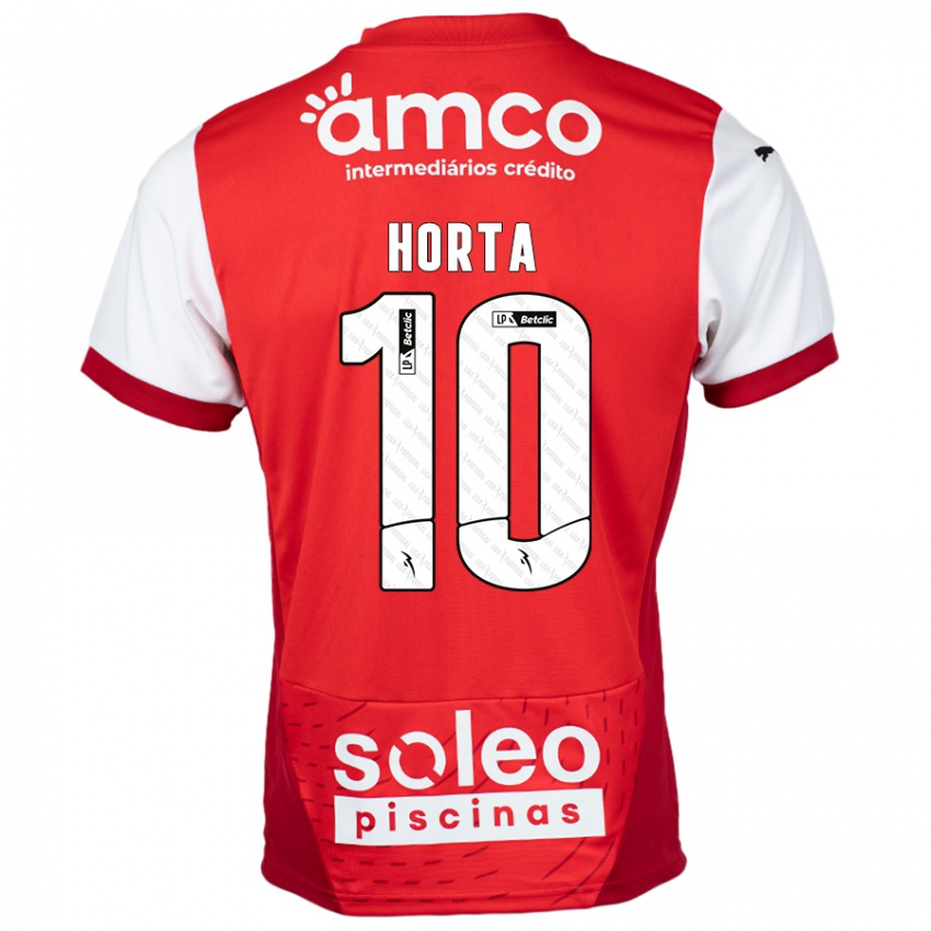 Kinder André Horta #10 Rot Weiß Heimtrikot Trikot 2024/25 T-Shirt Österreich