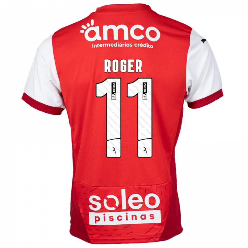 Kinder Roger #11 Rot Weiß Heimtrikot Trikot 2024/25 T-Shirt Österreich