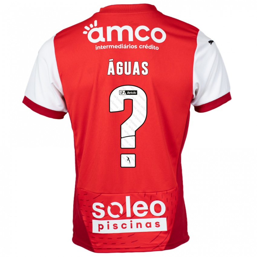 Kinder Diogo Águas #0 Rot Weiß Heimtrikot Trikot 2024/25 T-Shirt Österreich