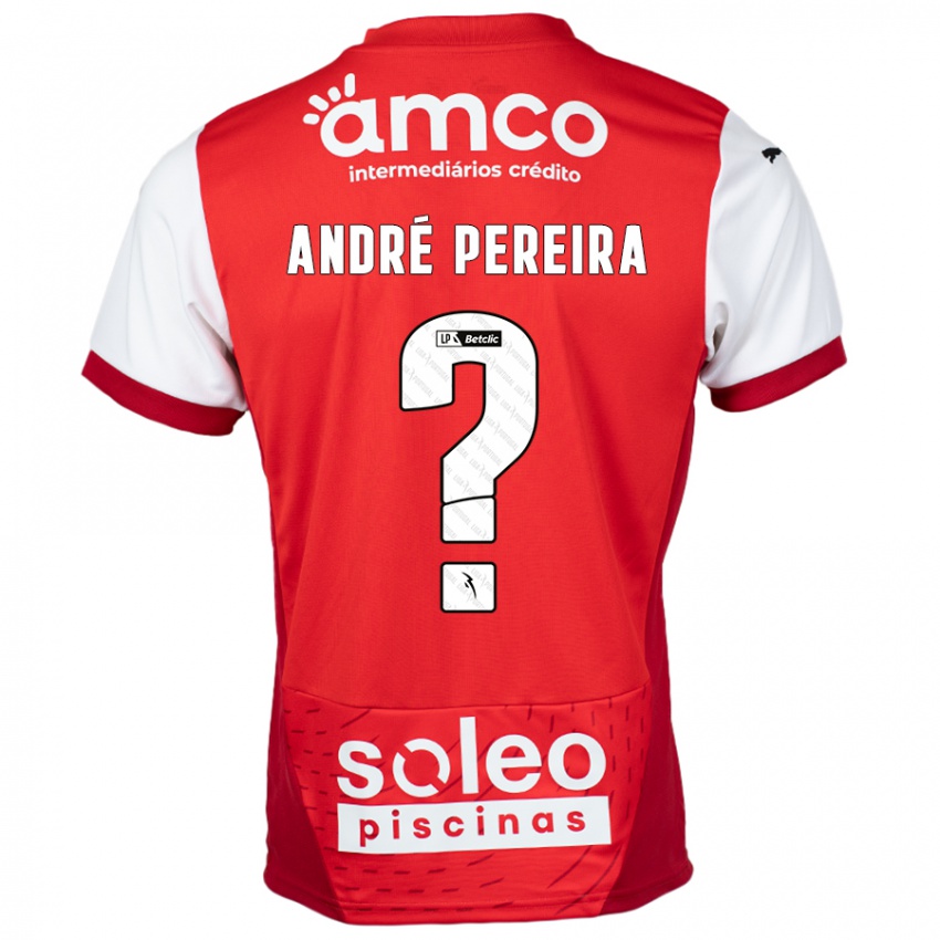 Kinder João André Pereira #0 Rot Weiß Heimtrikot Trikot 2024/25 T-Shirt Österreich