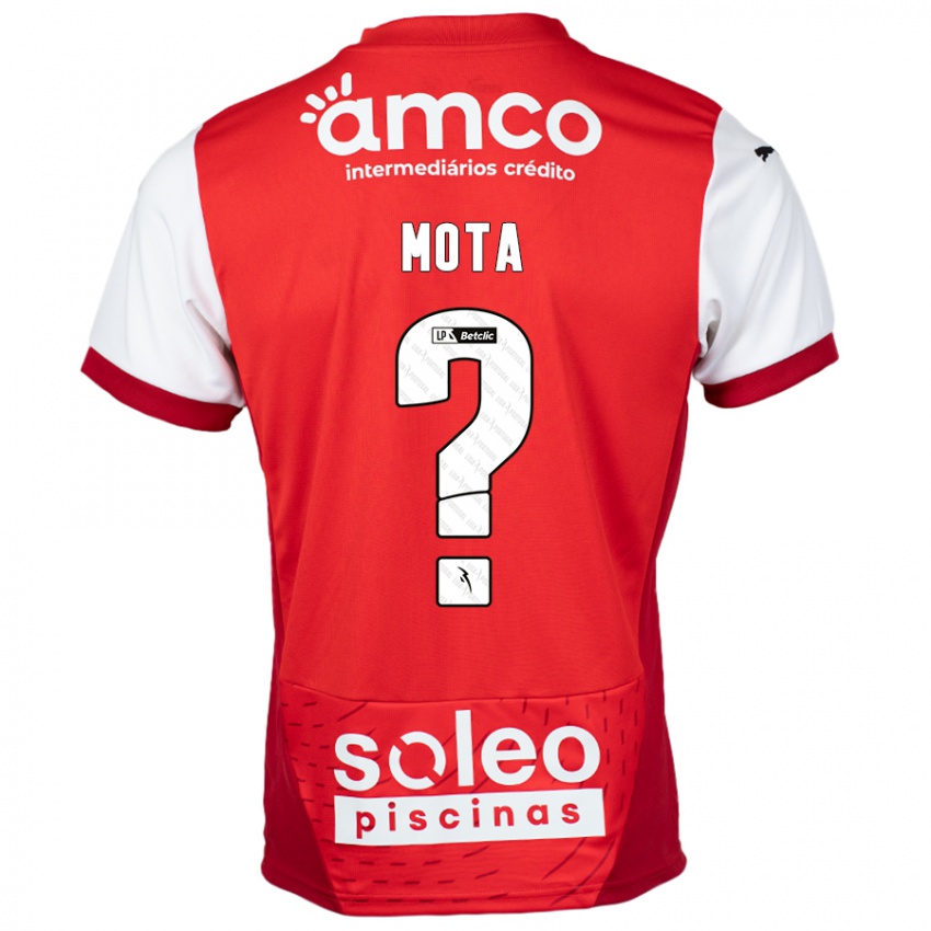 Kinder Edgar Mota #0 Rot Weiß Heimtrikot Trikot 2024/25 T-Shirt Österreich