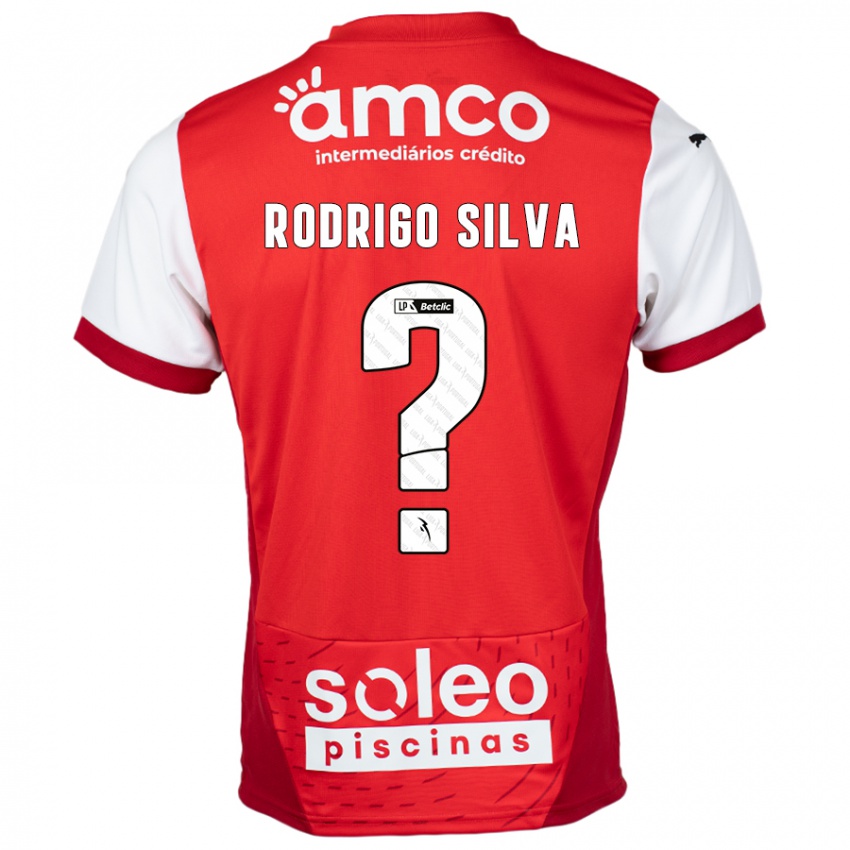 Kinder Rodrigo Silva #0 Rot Weiß Heimtrikot Trikot 2024/25 T-Shirt Österreich