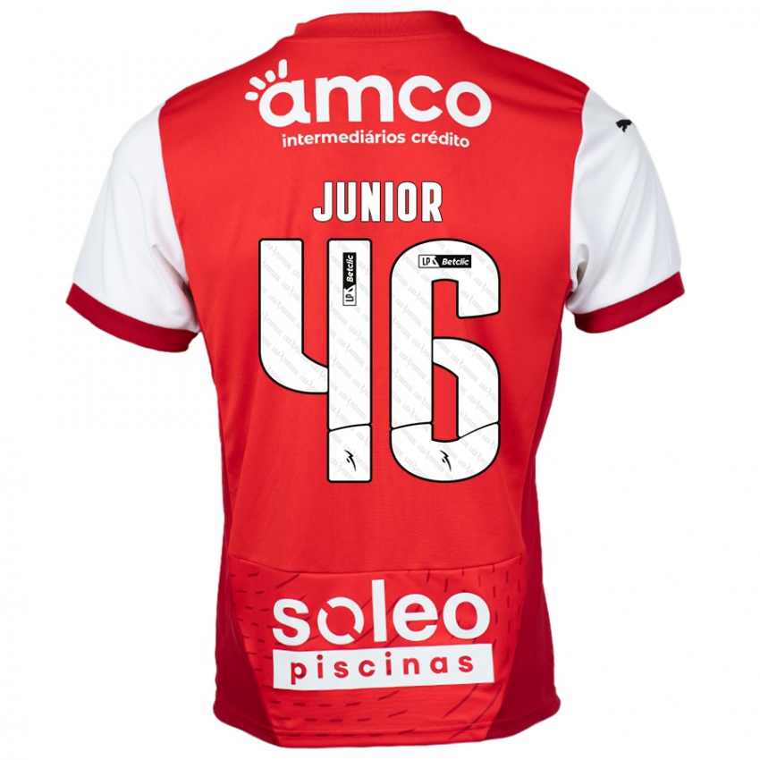 Kinder Mário Junior #46 Rot Weiß Heimtrikot Trikot 2024/25 T-Shirt Österreich