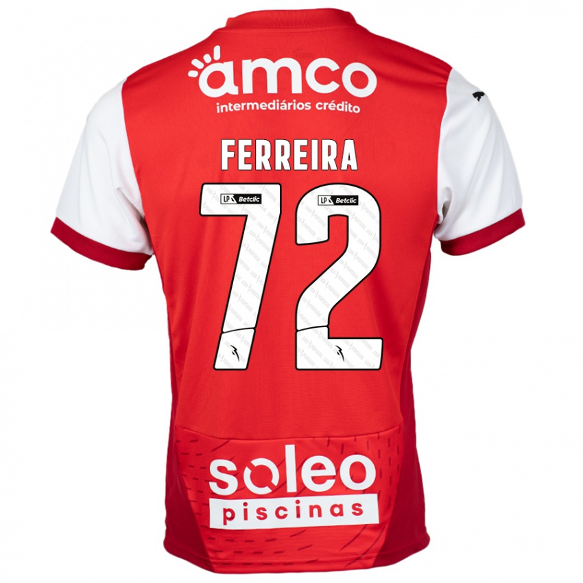 Kinder André Ferreira #72 Rot Weiß Heimtrikot Trikot 2024/25 T-Shirt Österreich