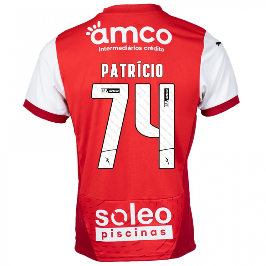 Kinder Nuno Patrício #74 Rot Weiß Heimtrikot Trikot 2024/25 T-Shirt Österreich