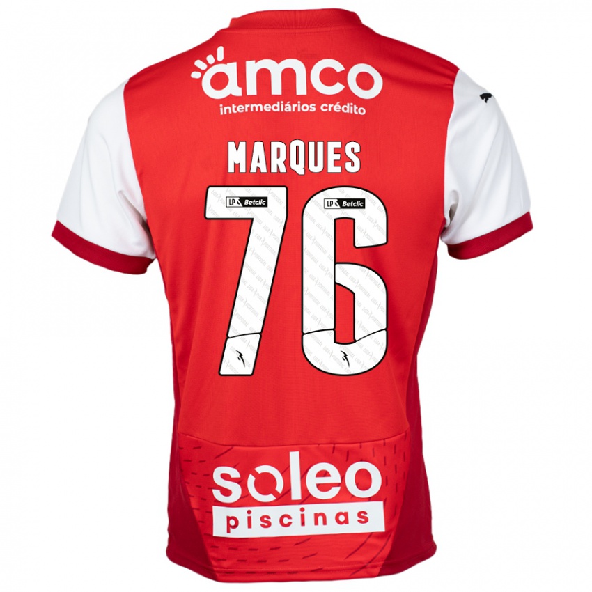 Kinder Tomás Marques #76 Rot Weiß Heimtrikot Trikot 2024/25 T-Shirt Österreich