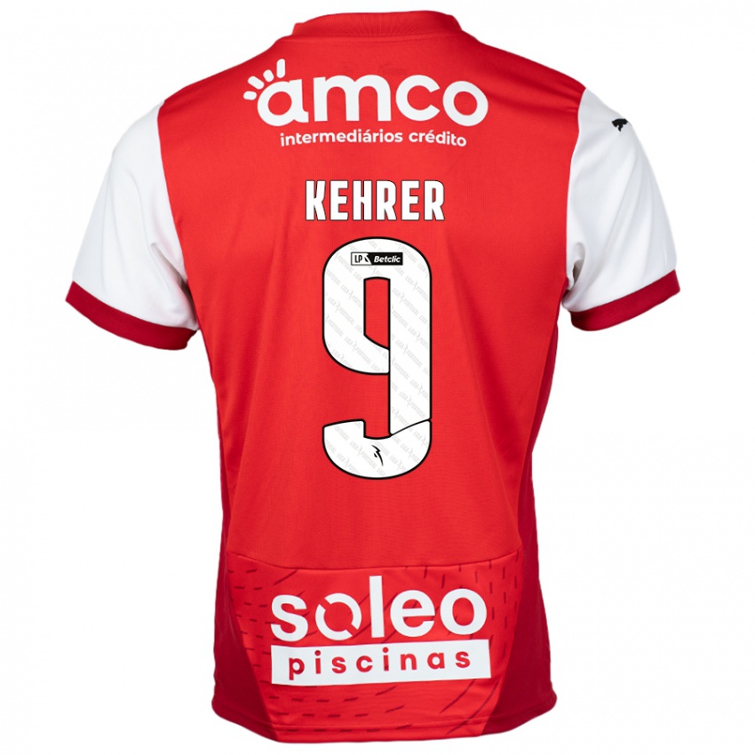 Kinder Caroline Kehrer #9 Rot Weiß Heimtrikot Trikot 2024/25 T-Shirt Österreich