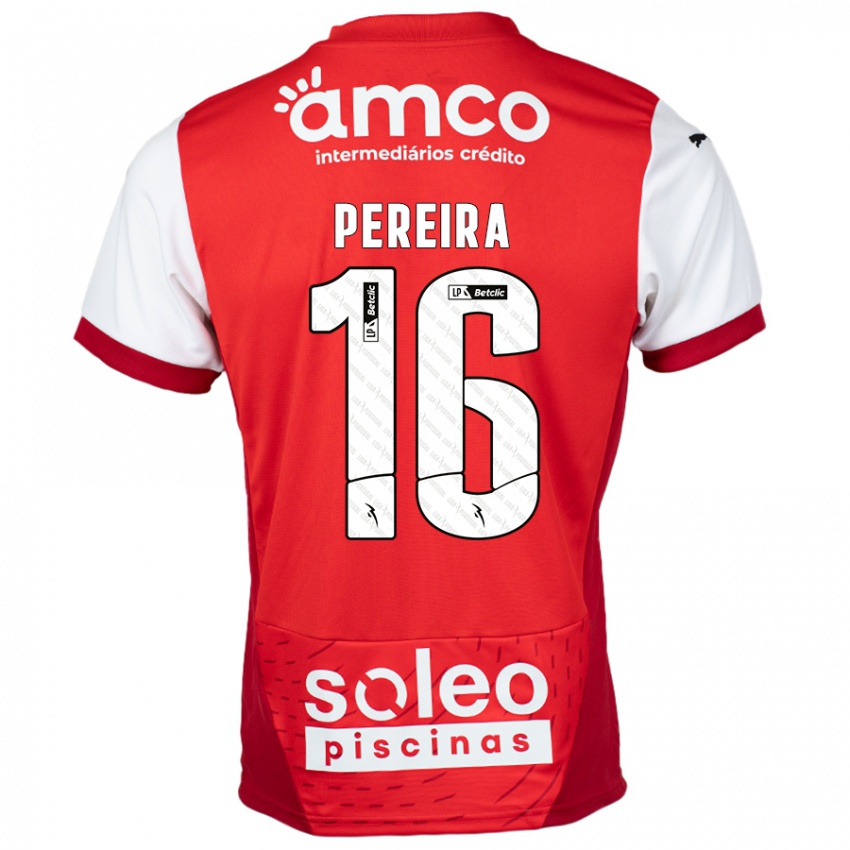 Kinder Catarina Pereira #16 Rot Weiß Heimtrikot Trikot 2024/25 T-Shirt Österreich