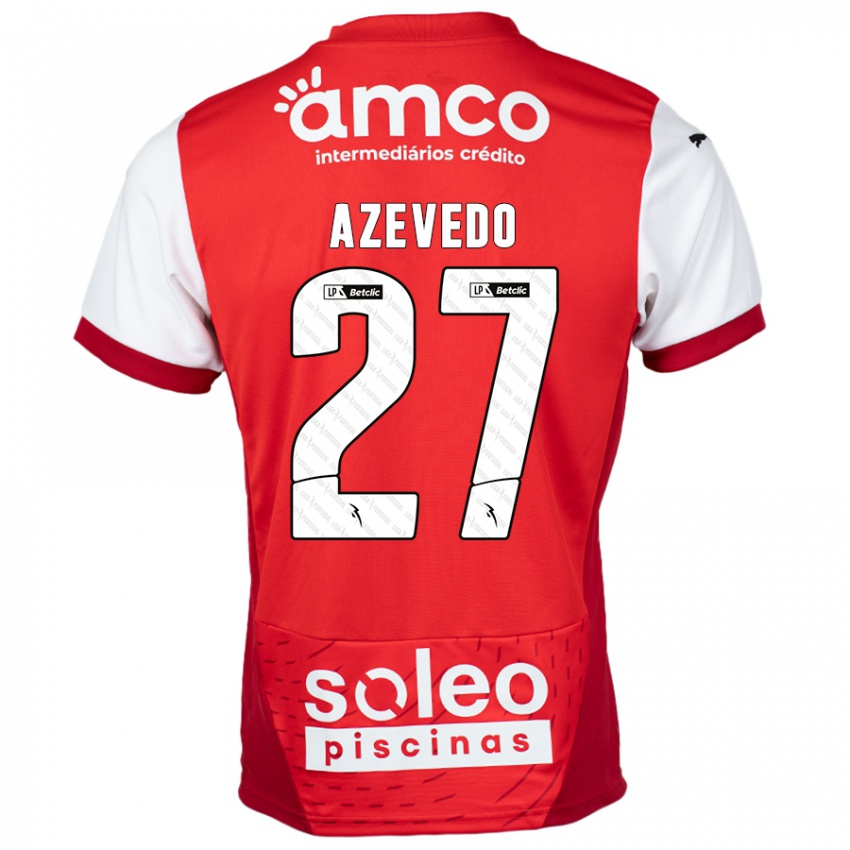 Kinder Mariana Azevedo #27 Rot Weiß Heimtrikot Trikot 2024/25 T-Shirt Österreich