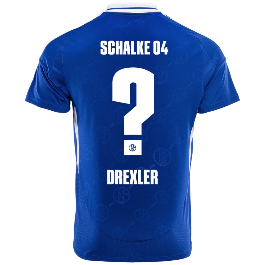 Kinder Dominick Drexler #0 Königsblau Heimtrikot Trikot 2024/25 T-Shirt Österreich