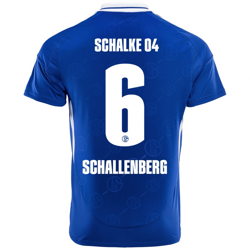 Kinder Ron Schallenberg #6 Königsblau Heimtrikot Trikot 2024/25 T-Shirt Österreich