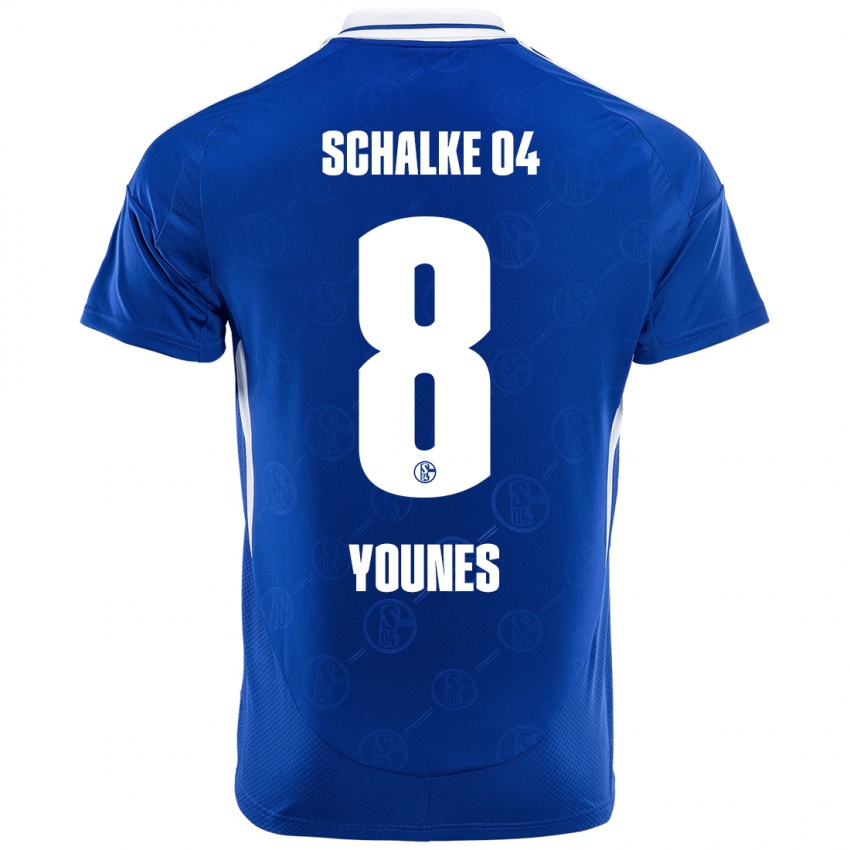 Kinder Amin Younes #8 Königsblau Heimtrikot Trikot 2024/25 T-Shirt Österreich