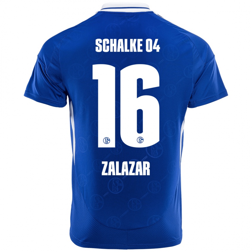 Kinder Mauro Zalazar #16 Königsblau Heimtrikot Trikot 2024/25 T-Shirt Österreich