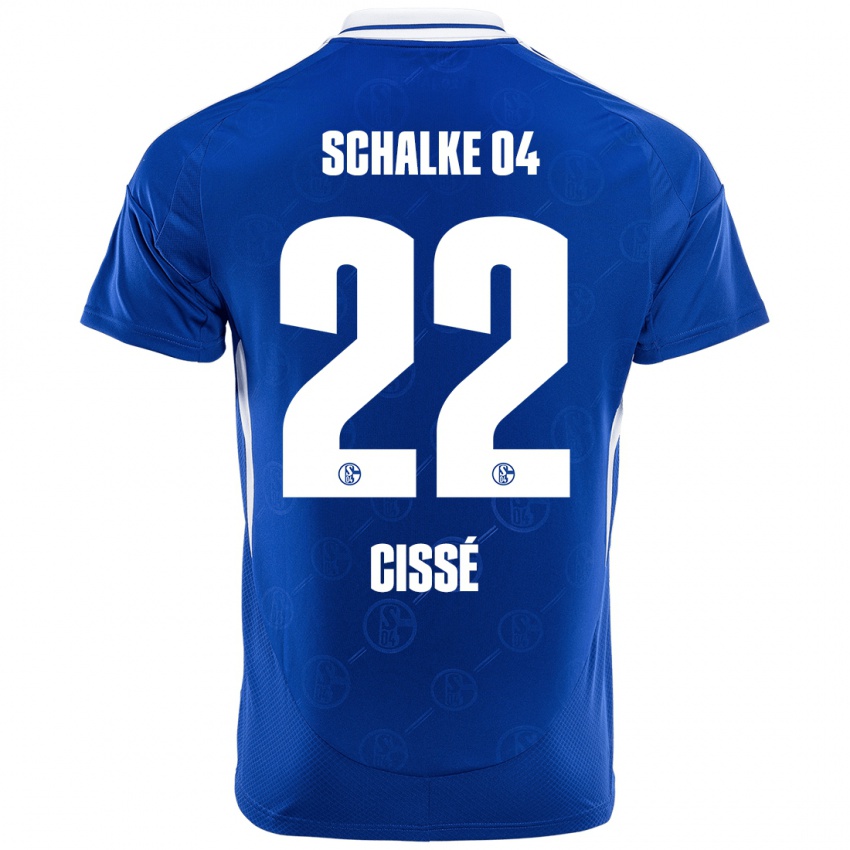 Kinder Ibrahima Cissé #22 Königsblau Heimtrikot Trikot 2024/25 T-Shirt Österreich