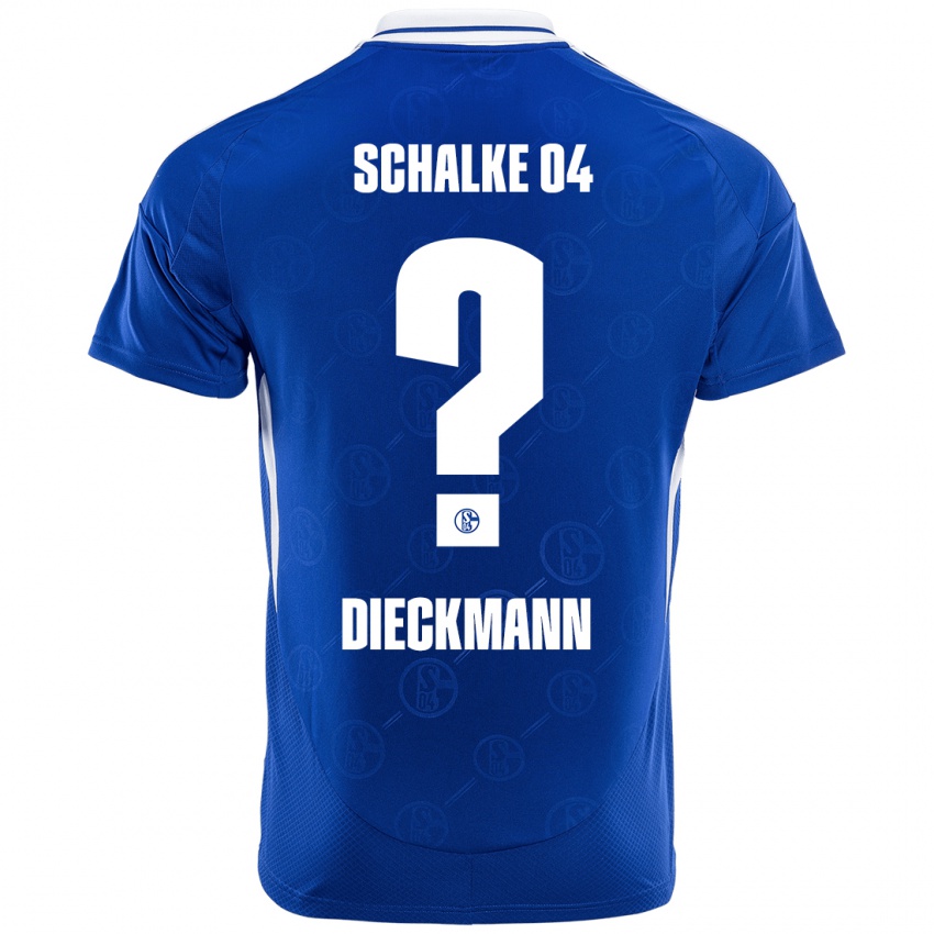 Kinder Jonas Dieckmann #0 Königsblau Heimtrikot Trikot 2024/25 T-Shirt Österreich