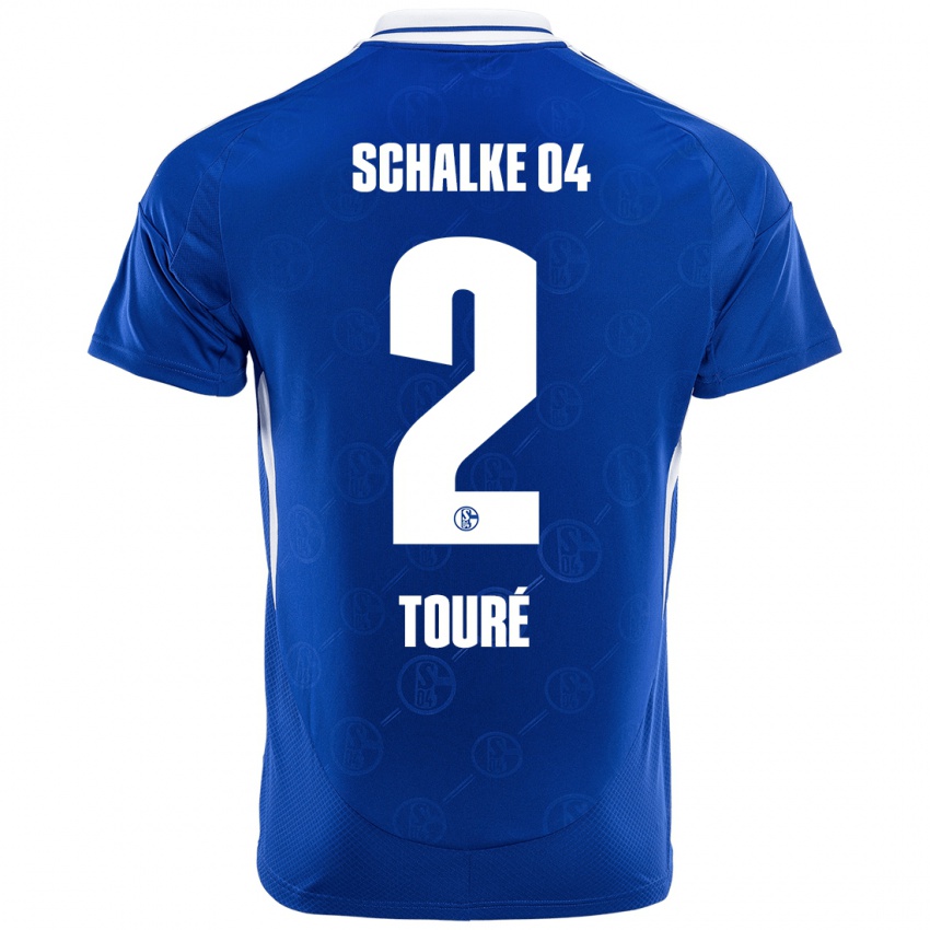 Kinder Tidiane Touré #2 Königsblau Heimtrikot Trikot 2024/25 T-Shirt Österreich