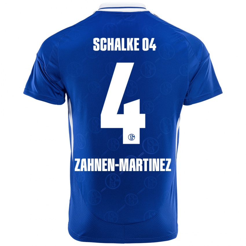 Kinder Pablo Zahnen-Martinez #4 Königsblau Heimtrikot Trikot 2024/25 T-Shirt Österreich