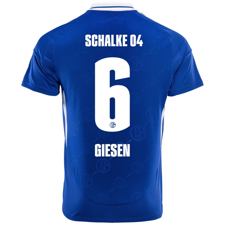 Kinder Tim Giesen #6 Königsblau Heimtrikot Trikot 2024/25 T-Shirt Österreich