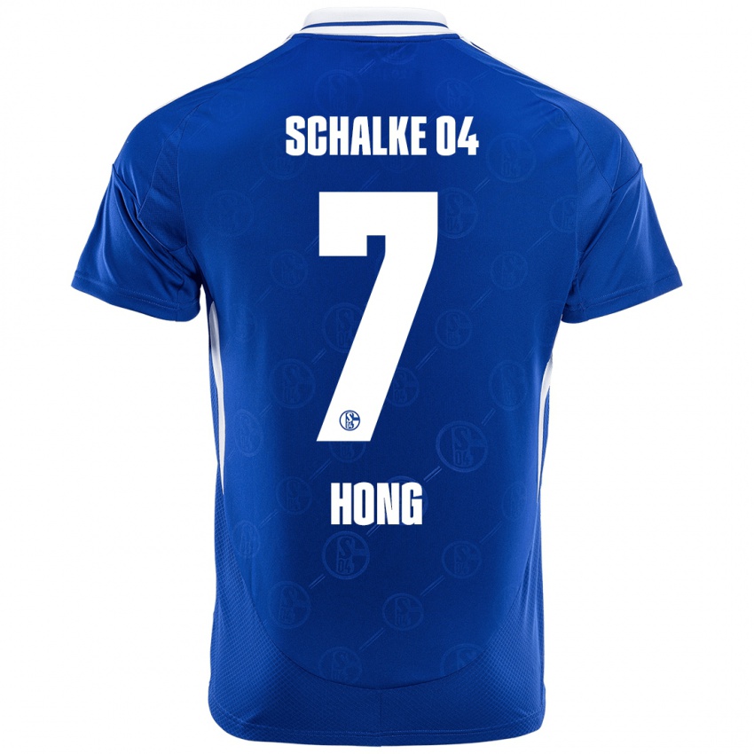 Kinder Seok-Ju Hong #7 Königsblau Heimtrikot Trikot 2024/25 T-Shirt Österreich