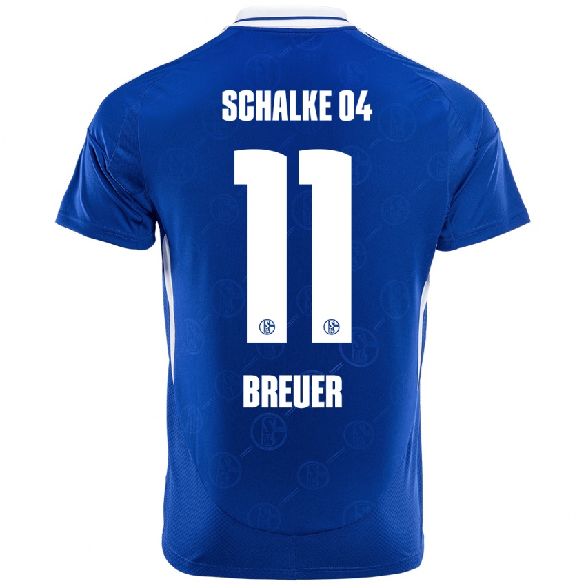 Kinder Simon Breuer #11 Königsblau Heimtrikot Trikot 2024/25 T-Shirt Österreich