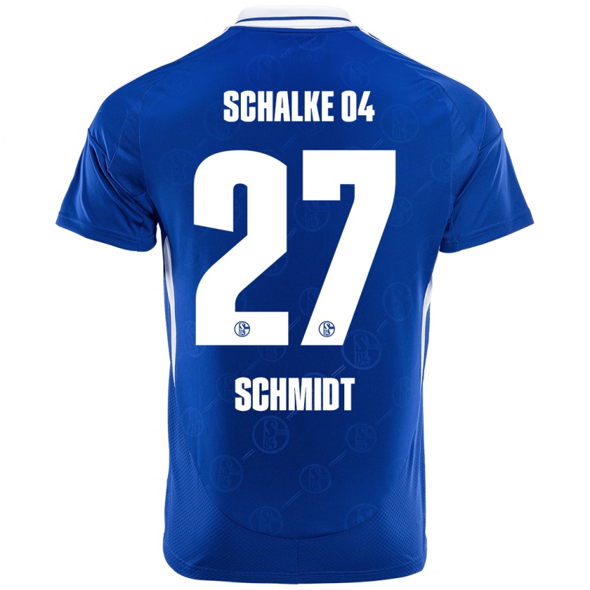 Kinder Tim Schmidt #27 Königsblau Heimtrikot Trikot 2024/25 T-Shirt Österreich