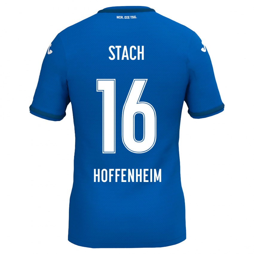 Kinder Anton Stach #16 Königsblau Heimtrikot Trikot 2024/25 T-Shirt Österreich