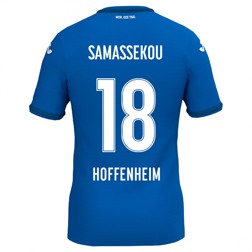 Kinder Diadié Samassékou #18 Königsblau Heimtrikot Trikot 2024/25 T-Shirt Österreich