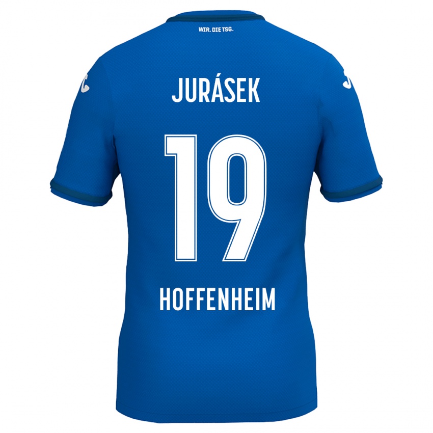 Kinder David Jurásek #19 Königsblau Heimtrikot Trikot 2024/25 T-Shirt Österreich