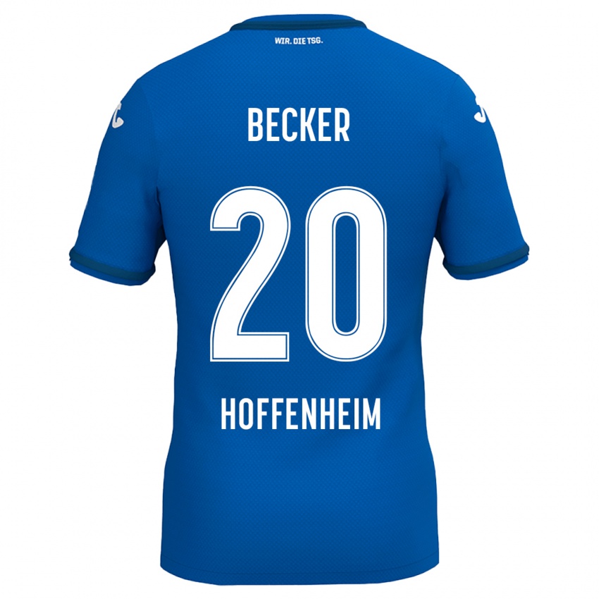 Kinder Finn Ole Becker #20 Königsblau Heimtrikot Trikot 2024/25 T-Shirt Österreich