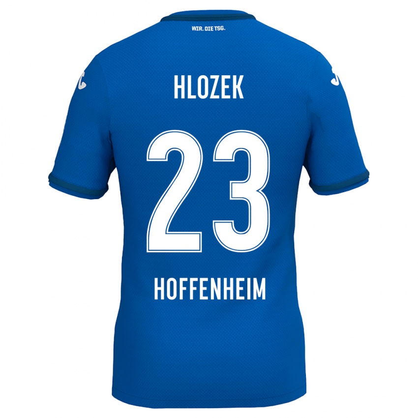 Kinder Adam Hlozek #23 Königsblau Heimtrikot Trikot 2024/25 T-Shirt Österreich